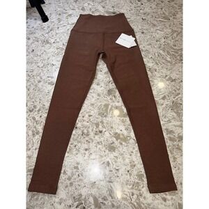 Beyond Yoga Spacedye High Waisted Midi Leggings heather brown size XS